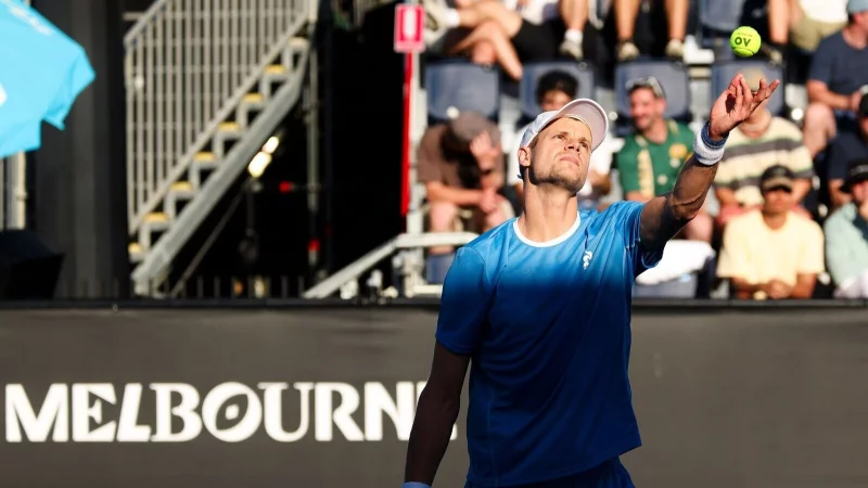 Yannick Hanfmann steht in Melbourne in Runde zwei. - &copy; Frank Molter/dpa