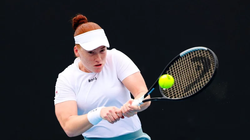 Ella Seidel muss weiter auf ihren ersten Sieg bei einem Grand Slam warten. - &copy; Frank Molter/dpa