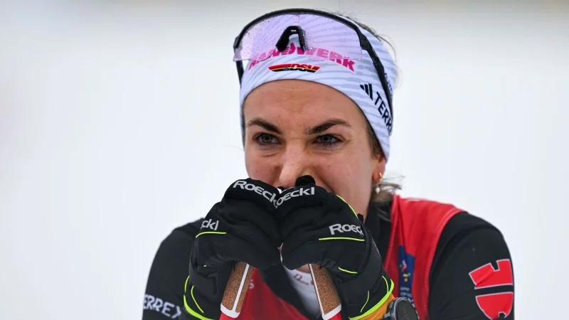 Pia Fink stieg im Sprint vorzeitig aus. (Archivbild) - &copy; Hendrik Schmidt/dpa