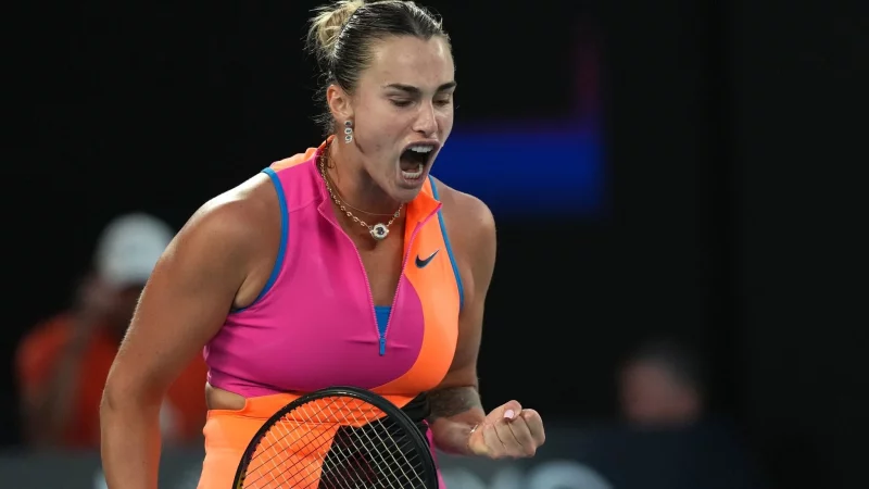 Aryna Sabalenka steht in Melbourne zum vierten Mal in Serie im Finale. - &copy; Dar Yasin/AP/dpa