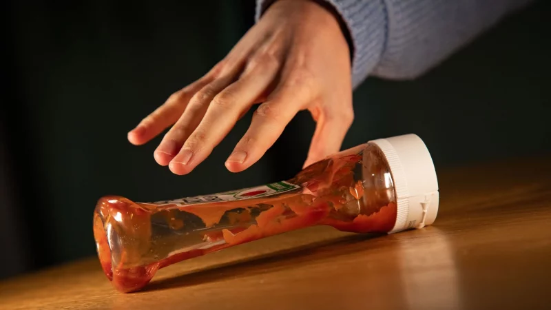 Flasche leer? Mit einem Trick soll sich auch der letzte Rest Ketchup herausholen lassen. - &copy; Christin Klose/dpa-tmn