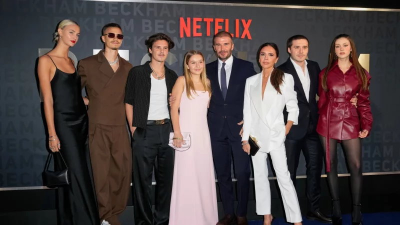 Ein Bild aus anderen Zeiten: Die Familie Beckham vereint. - &copy; Scott Garfitt/Invision/AP/dpa