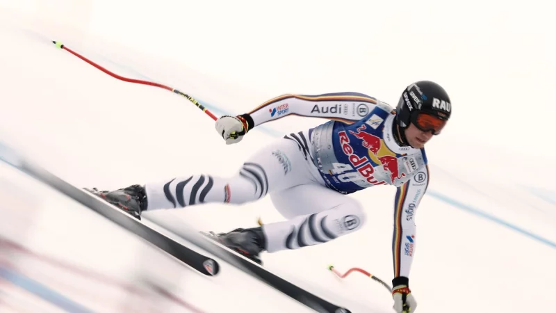 Darf nicht wie erhofft zu Olympia nach Bormio: Abfahrer Luis Vogt. (Archivbild) - &copy; Gabriele Facciotti/AP/dpa