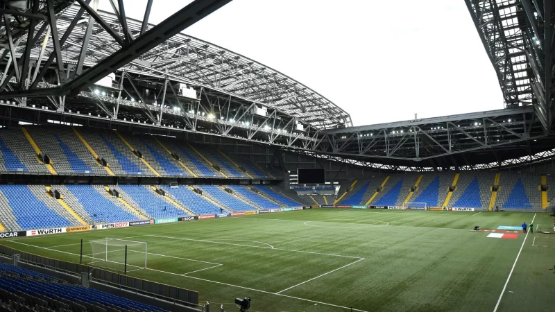 Im Astana-Stadion fand das Champions-League-Spiel von Almaty gegen Br&uuml;gge statt. - &copy; picture alliance / dpa