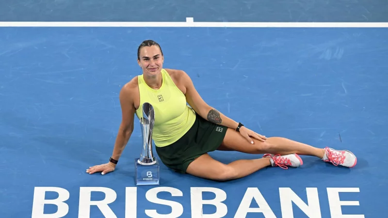 Tennisstar Aryna Sabalenka hat das Turnier in Brisbane gewonnen. - &copy; Dave Hunt/AAP/dpa