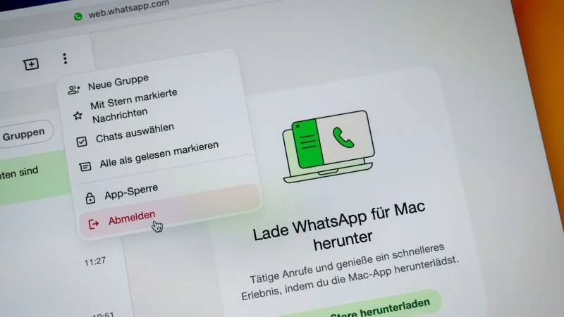 Whatsapp im Browser benutzt? Dann hinterher das Abmelden nicht vergessen. - &copy; Nico Tapia/dpa-tmn