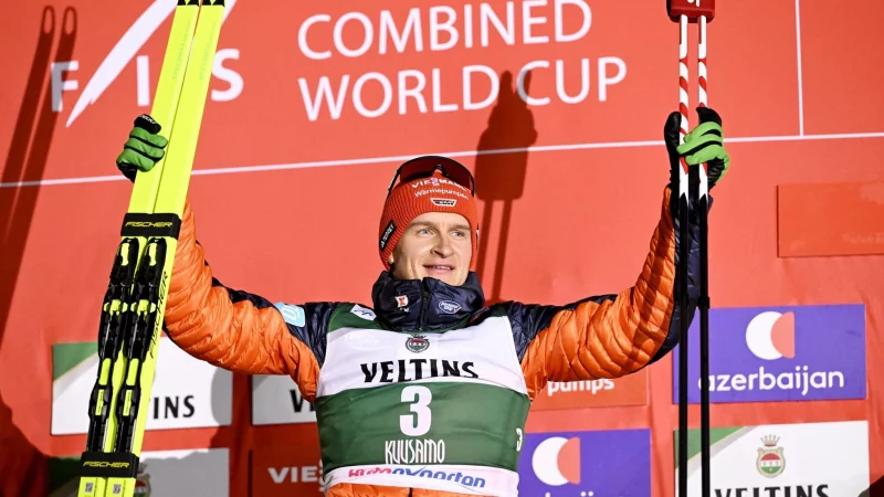 Julian Schmid hat Grund zur Freude. (Archivbild) - &copy; Roni Rekomaa/Lehtikuva/dpa