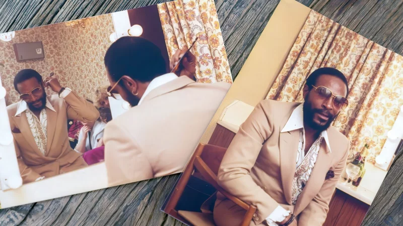 Das Bild zeigt zwei Fotos des Souls&auml;ngers Marvin Gaye im B&uuml;hnenoutfit in Ostende, Belgien, 1981, in dem Dokumentarfilm "Marvin Gaye - Vision&auml;r des Soul" (undatiertes Handout). Der Dokumentarfilm wird am 30.01.2026 auf Arte ausgestrahlt. - &copy; Pascale Cousaert/ZDF/dpa