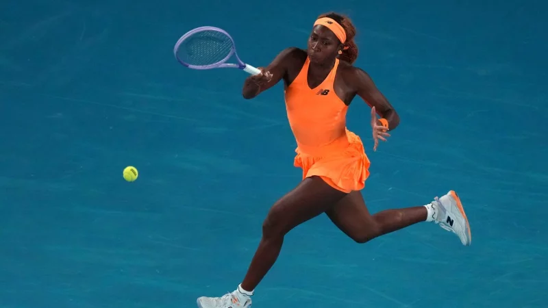 Coco Gauff lie&szlig; ihrem Frust in Melbourne freien Lauf. - &copy; Aaron Favila/AP/dpa