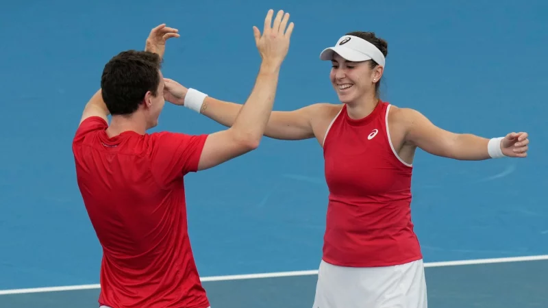 Belinda Bencic hat die Schweiz beim United Cup ins Finale gef&uuml;hrt. - &copy; Rick Rycroft/AP/dpa