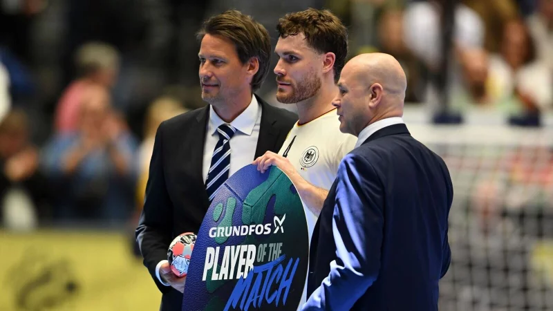 Johannes Golla lieferte zum EM-Auftakt eine &uuml;berragende Leistung ab. - &copy; Sina Schuldt/dpa