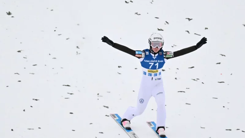 Nika Prevc ist derzeit die &uuml;berragende Skispringerin. (Archivbild) - &copy; Barbara Gindl/APA/dpa