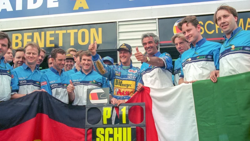 1994 war ein legend&auml;res Jahr in der Geschichte der Formel 1. Netflix beleuchtet es in der Doku &laquo;Schumacher '94&raquo;. (Archivbild) - &copy; Harry Melchert/dpa
