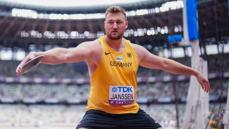 Diskuswerfer Henrik Janssen hat auf Wettbewerbe bei der Leichtathletik-WM in Tokio gewettet. (Archivbild) - &copy; Michael Kappeler/dpa