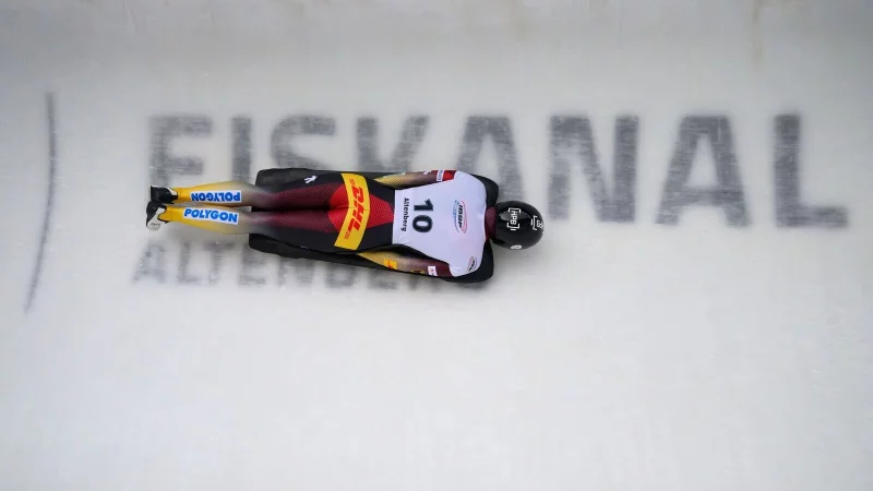 Jacqueline Pfeifer (Deutschland) hat beim Skeleton-Weltcupfinale in Altenberg Platz xxx geholt. - &copy; Robert Michael/dpa