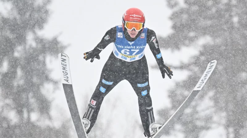 Selina Freitag belegte beim Skisprung-Weltcup in Sapporo Platz vier. (Archivbild) - &copy; Barbara Gindl/APA/dpa