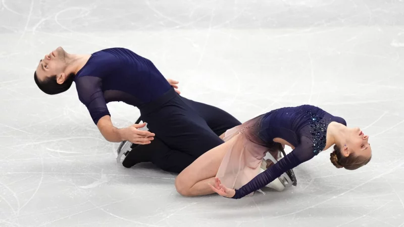 Minerva Hase (r) und Nikita Volodin mussten sich bei der EM mit Silber begn&uuml;gen. - &copy; Mike Egerton/PA Wire/dpa