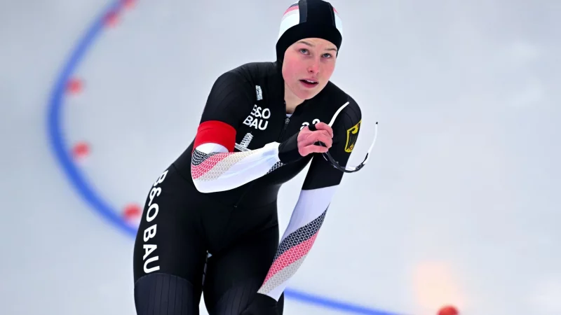 Erstmals auf dem Weltcup-Podest: Sophie Warmuth. - &copy; Sven Hoppe/dpa