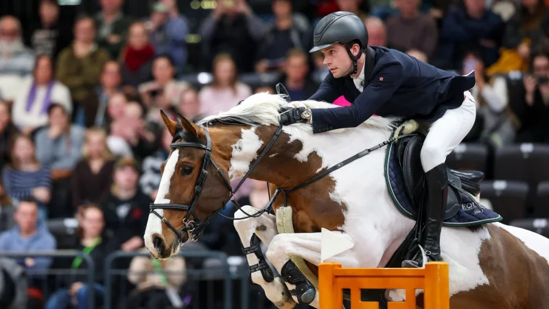 Gerrit Nieberg ritt im Stechen auf den dritten Platz. - &copy; Jan Woitas/dpa