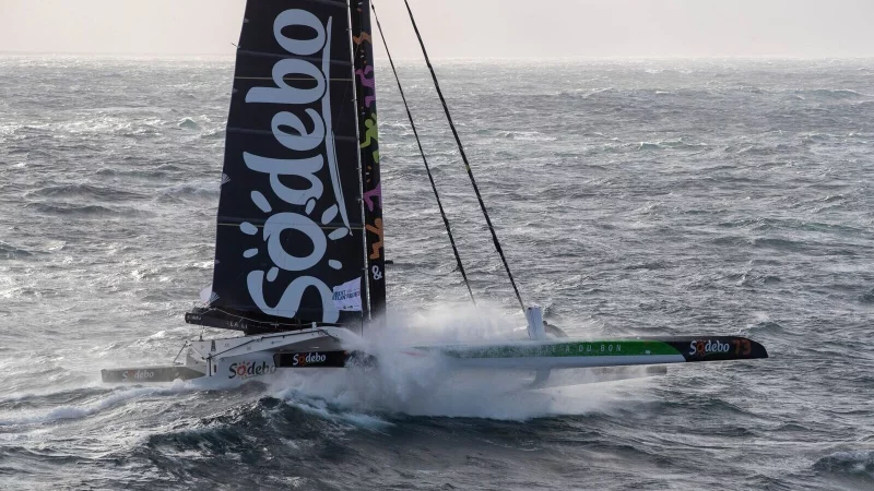 Die Sodebo war so schnell wie noch kein Boot zuvor. (Archivbild) - &copy; Alexis Courcoux/Brest Atlantiques/dpa