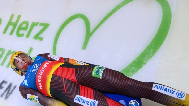 Felix Loch holte beim Rodel-Weltcup in Oberhof seinen vierten Saisonsieg. - &copy; Robert Michael/dpa