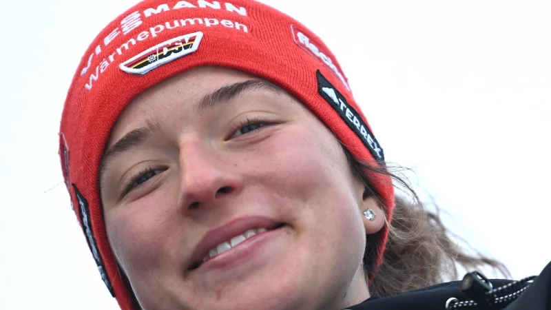 Nathalie Armbruster ist in Oberhof die beste deutsche Kombiniererin. - &copy; Hendrik Schmidt/dpa