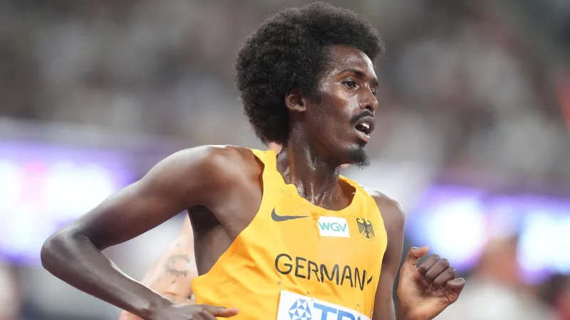 Mohamed Abdilaahi hat den deutschen Rekord &uuml;ber die zehn Kilometer auf der Stra&szlig;e geknackt. (Archivbild) - &copy; Michael Kappeler/dpa