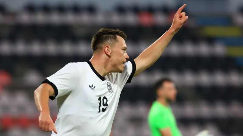 Dzenan Pejcinovic trifft beim U21-Debüt. - © Nderim Kaceli/dpa