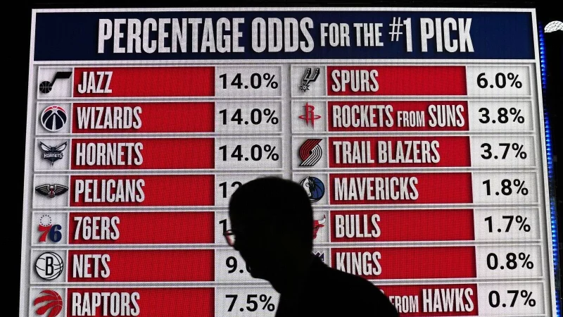 Die Chancen auf den ersten Pick lagen bei lediglich 1,8 Prozent - &copy; Nam Y. Huh/AP/dpa