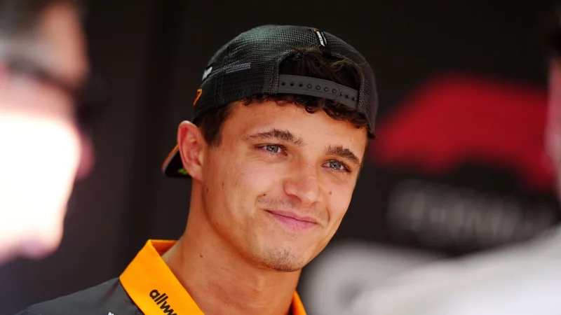 Lando Norris holte sich den ersten Startplatz. - © David Davies/PA Wire/dpa