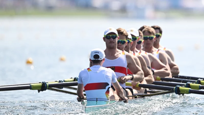 Der Deutschland-Achter als Flaggschiff der Ruder-Mannschaft. (Archivbild) - &copy; Sebastian Kahnert/dpa