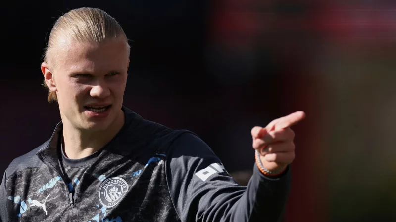Erling Haaland will mit Manchester City den FA Cup gewinnen - © Ian Walton/AP/dpa