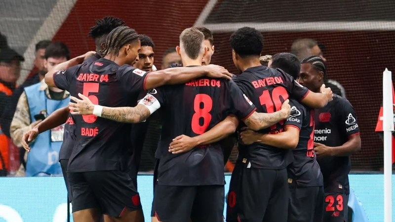 Bayer Leverkusen hatte endlich wieder Grund zu jubeln. - &copy; Christoph Reichwein/dpa