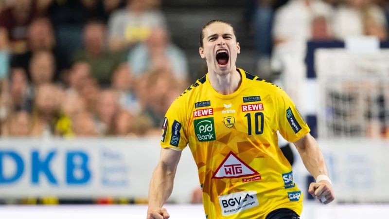 Juri Knorr trägt ein letztes Mal das Trikot der Rhein-Neckar Löwen. - © Marius Becker/dpa