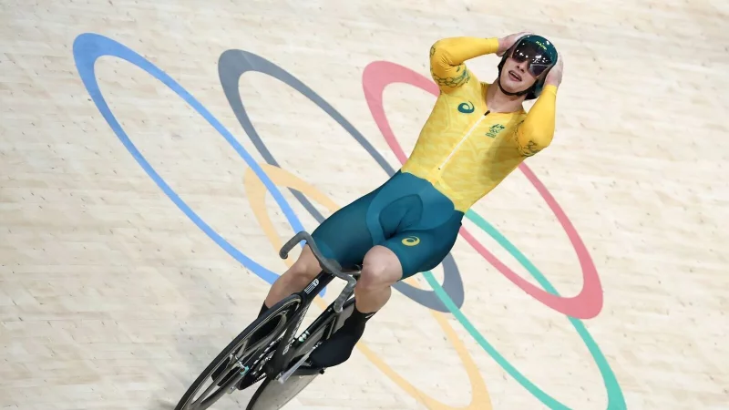 Matthew Richardson, hier noch im Outfit Australiens, durchbricht als erster Radsprinter eine Schallmauer. - &copy; Jan Woitas/dpa