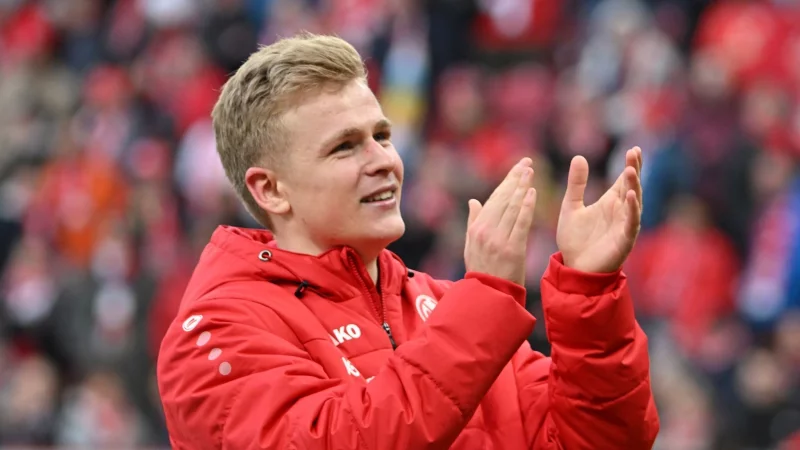 Sein Abschied in Mainz naht: Jonathan Burkardt. - © Torsten Silz/dpa