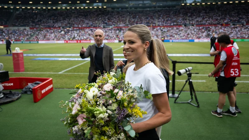 Melanie Leupolz beendet ihre Laufbahn als Fu&szlig;ballerin. - &copy; Sebastian Christoph Gollnow/dpa