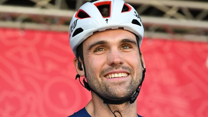 Maximilian Schachmann sicherte sich zum ersten Mal den Titel als deutscher Zeitfahrmeister. - © Arne Dedert/dpa