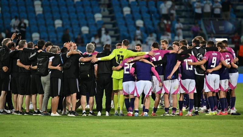 Die deutsche U21 gilt nach der perfekten Gruppenphase als Titelfavorit. - © Lukáš Grinaj/TASR/dpa