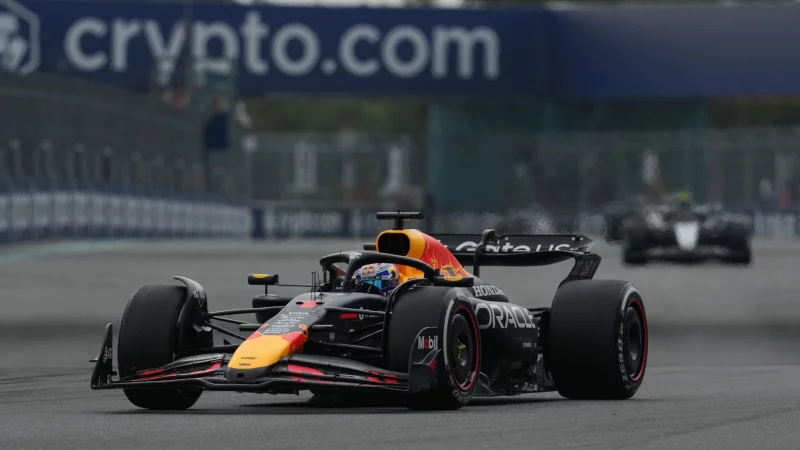 Max Verstappens Team will f&uuml;r ihn Platz drei in Miami erstreiten. - &copy; Hasan Bratic/dpa