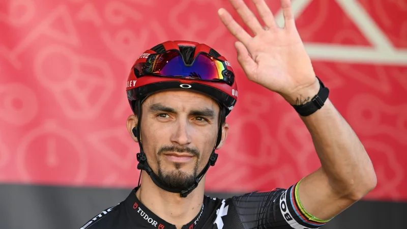 Der Franzose Alaphilippe gewinnt in Qu&eacute;bec. (Archivbild) - &copy; Arne Dedert/dpa