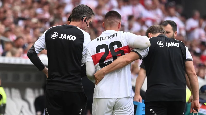 Deniz Undav musste früh vom Feld. - © Markus Lenhardt/dpa