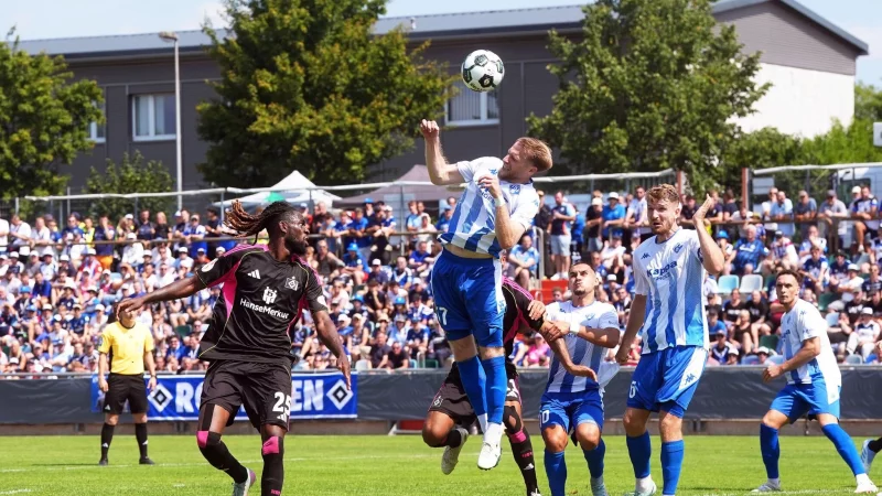 Jordan Torunarigha (li) und der HSV sehen ganz schlecht aus - © Thomas Frey/dpa