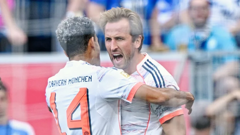 Garanten f&uuml;r Bayern-Tore: Luis Diaz und Harry Kane. - &copy; Uwe Anspach/dpa