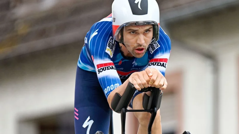 Der deutsche Radprofi Maximilian Schachmann verurteilt das Vorgehen der gewaltbereiten Demonstranten bei der Vuelta. (Archiv) - &copy; Uwe Anspach/dpa