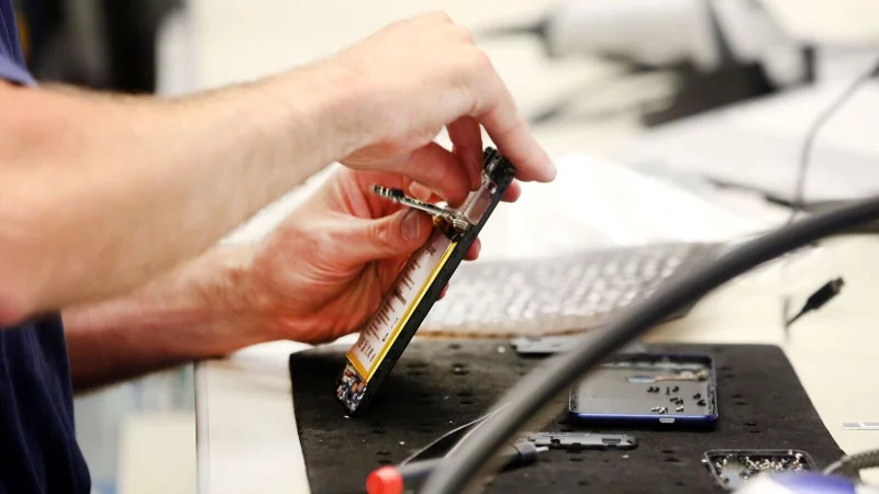 Neue Regeln für mehr Nachhaltigkeit: Ab dem 20. Juni 2025 gelten längere Update- und Ersatzteilfristen für Mobilgeräte. - © Roland Weihrauch/dpa/dpa-tmn