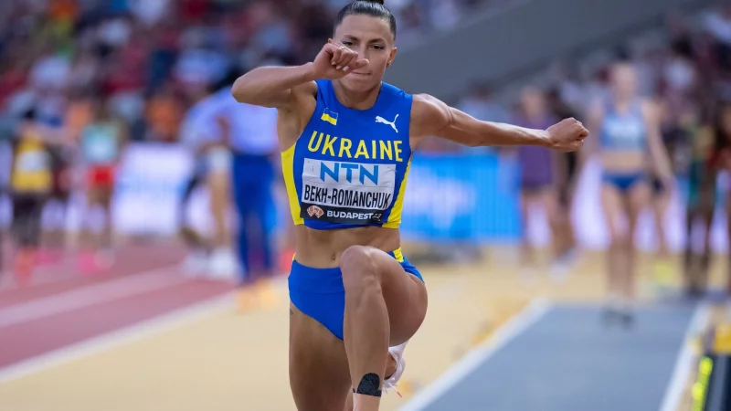 Die ukrainische Weitspringerin Maryna Bech-Romantschuk wurde wegen Dopings für vier Jahre gesperrt. - © Sven Hoppe/dpa