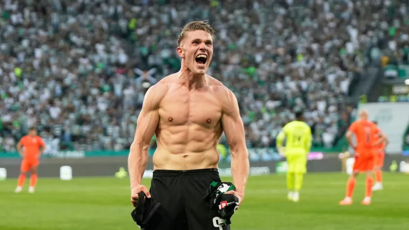 Spielt k&uuml;nftig f&uuml;r den FC Arsenal: Mittelst&uuml;rmer Viktor Gy&ouml;keres. (Archivbild) - &copy; Ana Brigida/AP/dpa