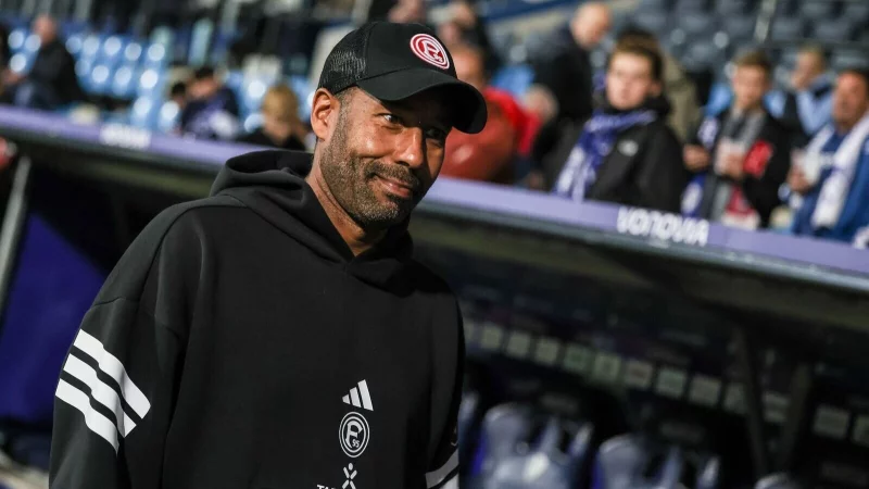 Fortuna-Trainer Daniel Thioune feierte das Ende einer &laquo;brutalen Woche&raquo;. - &copy; Christoph Reichwein/dpa