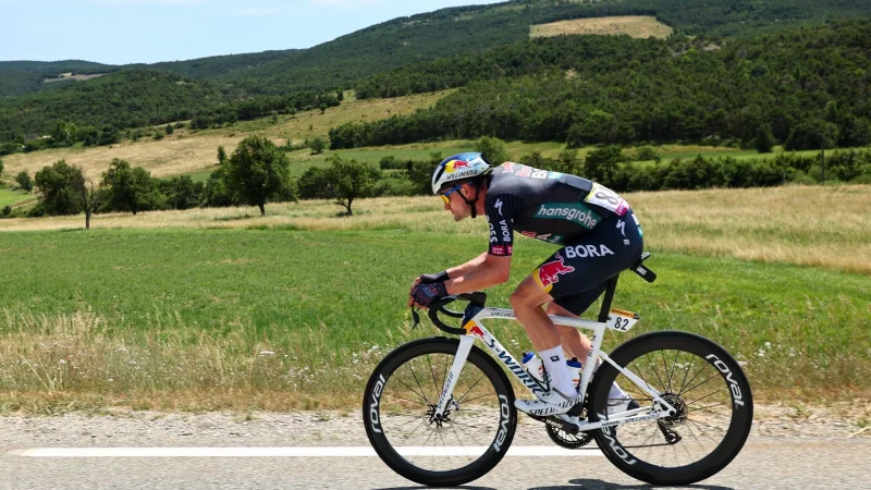 Nico Denz sorgt für den ersten deutschen Etappensieg beim 108. Giro. - © David Pintens/Belga/dpa